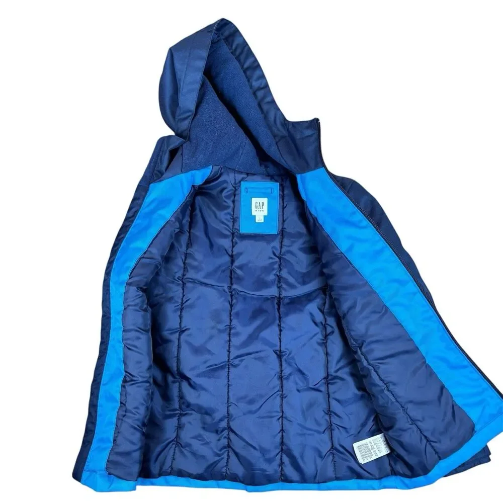 Gap Kids Boys Colorblock Winter Board Jacket Blue Orange Contrast Size Youth L